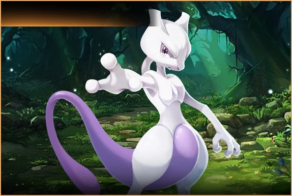 Original Pokeland artwork of Mewtwo